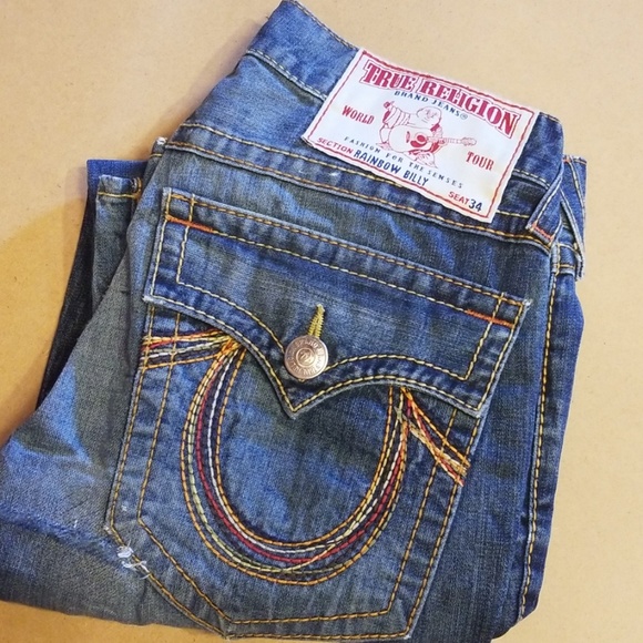 true religion rainbow billy jeans